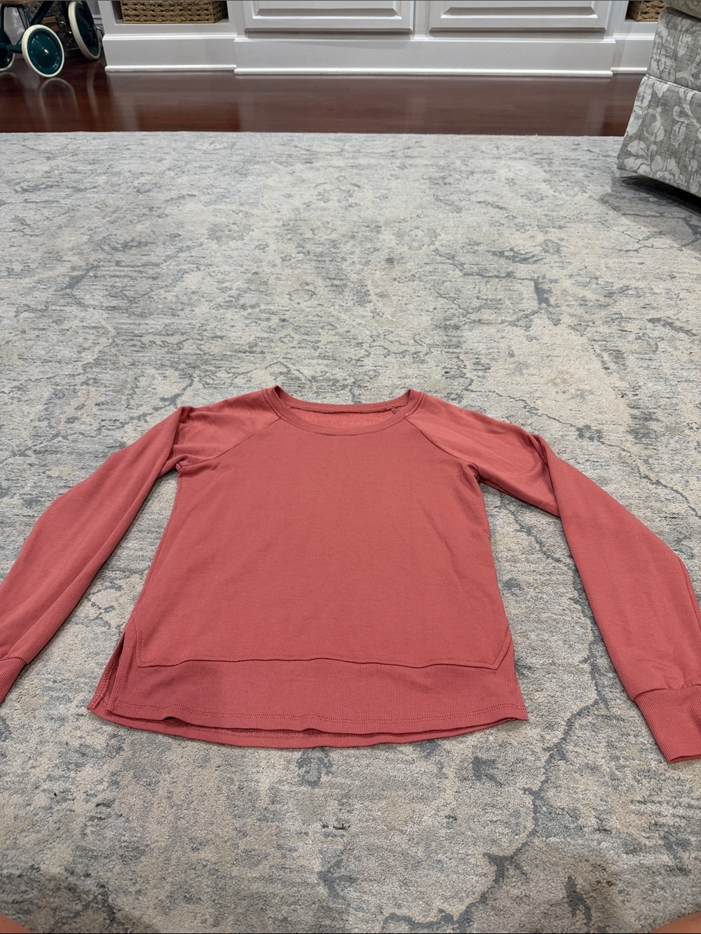 Threads 4 Thought Kids Long-Sleeve Crewneck Top in Dusty Rose